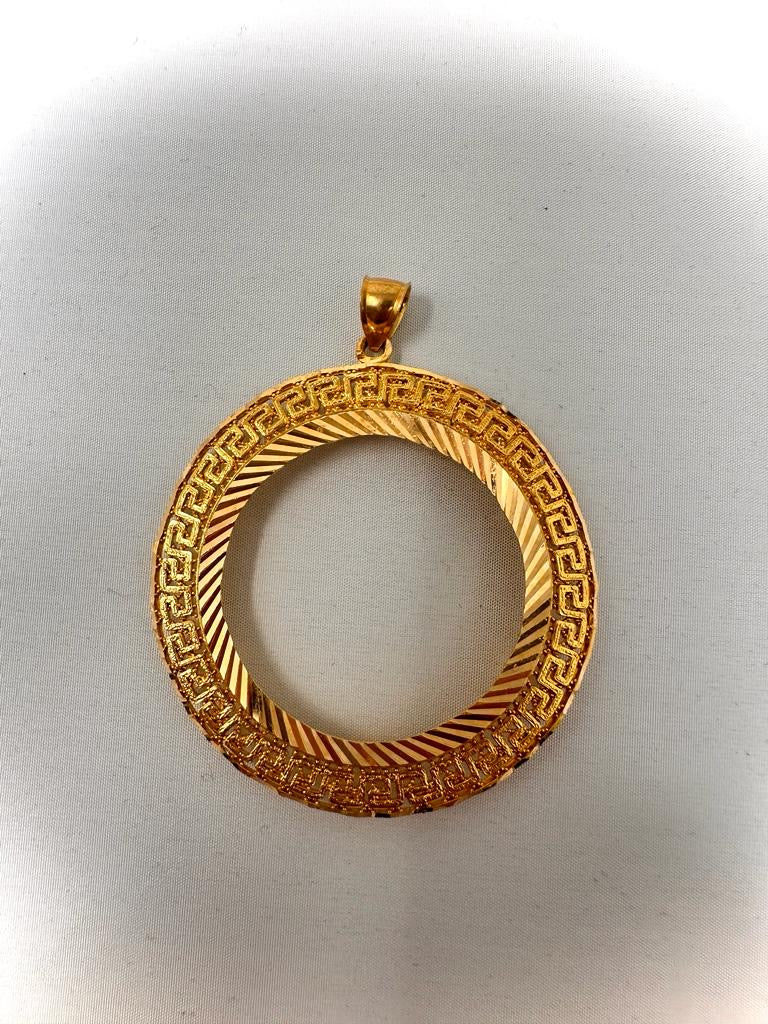 21K Gold Mokhamas Frame. Weight: 13.90 gram