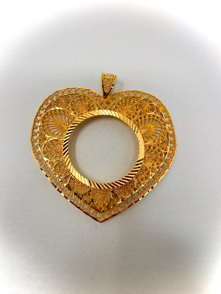 21K Gold Mokhamas Frame. Weight : 28.20 gram