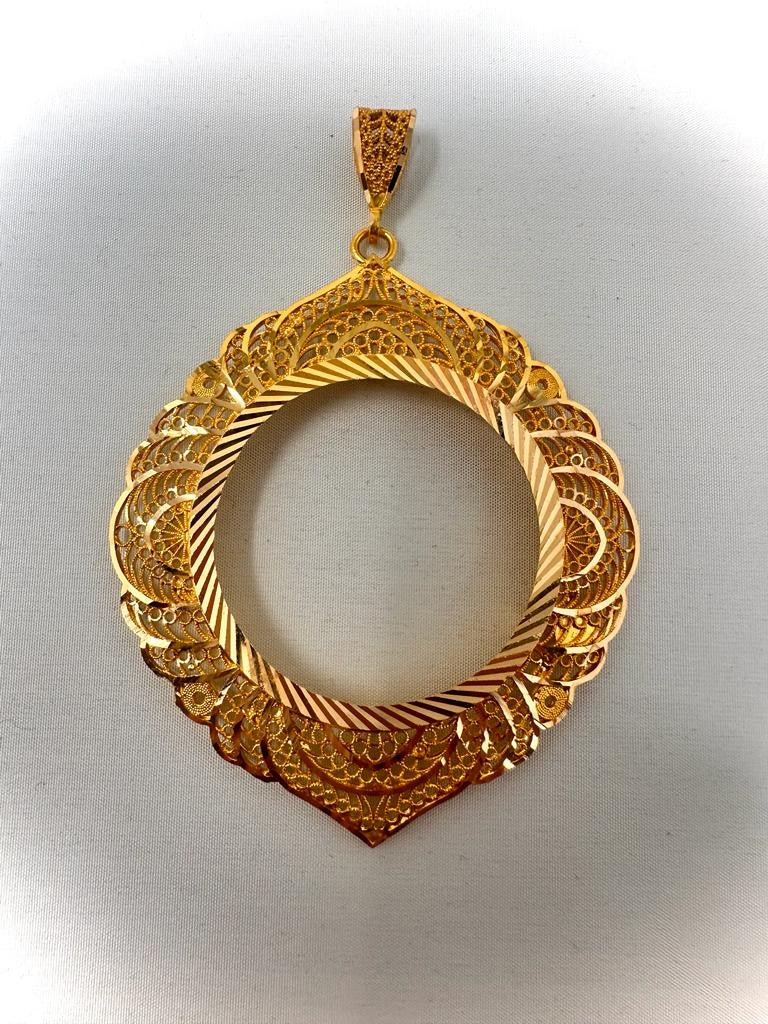 21K Gold Mokhamas Frame Weight : 19.70 gram
