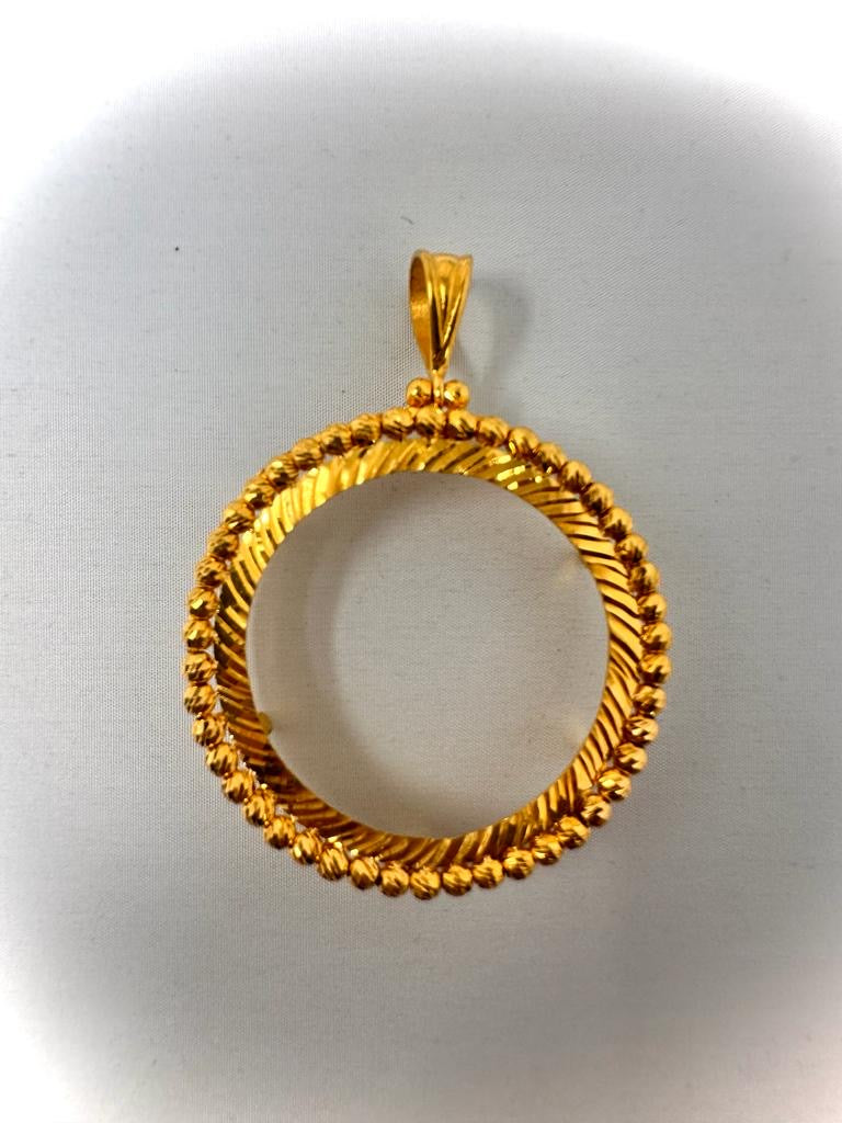 21K Gold Mokhamas Frame Weight : 14.20 gram