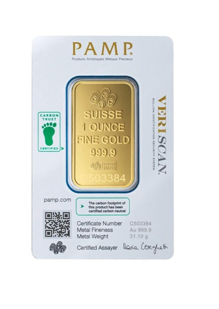 24K Gold 1 Troy Ounce Pamp