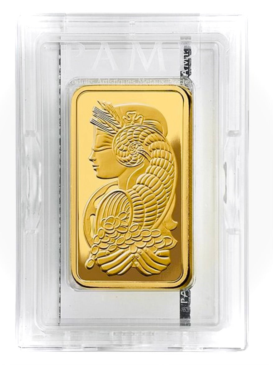 24K Gold 10 oz Troy Ounce Pamp