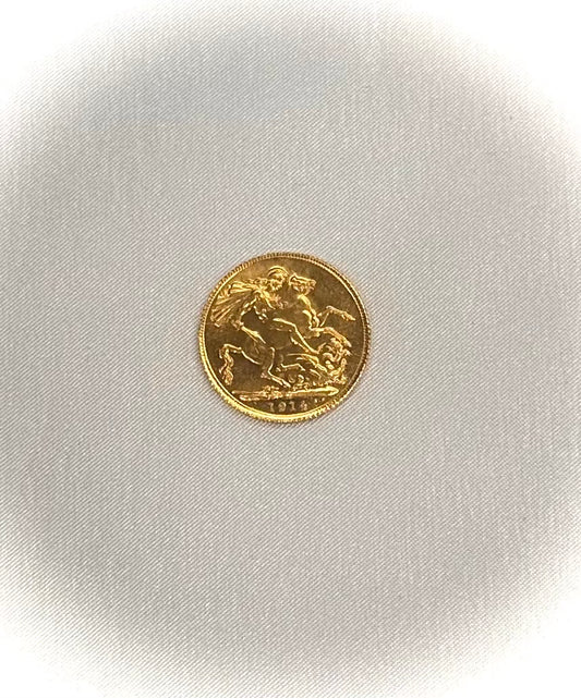 English Gold Coin 21k- Weight: 8 grams