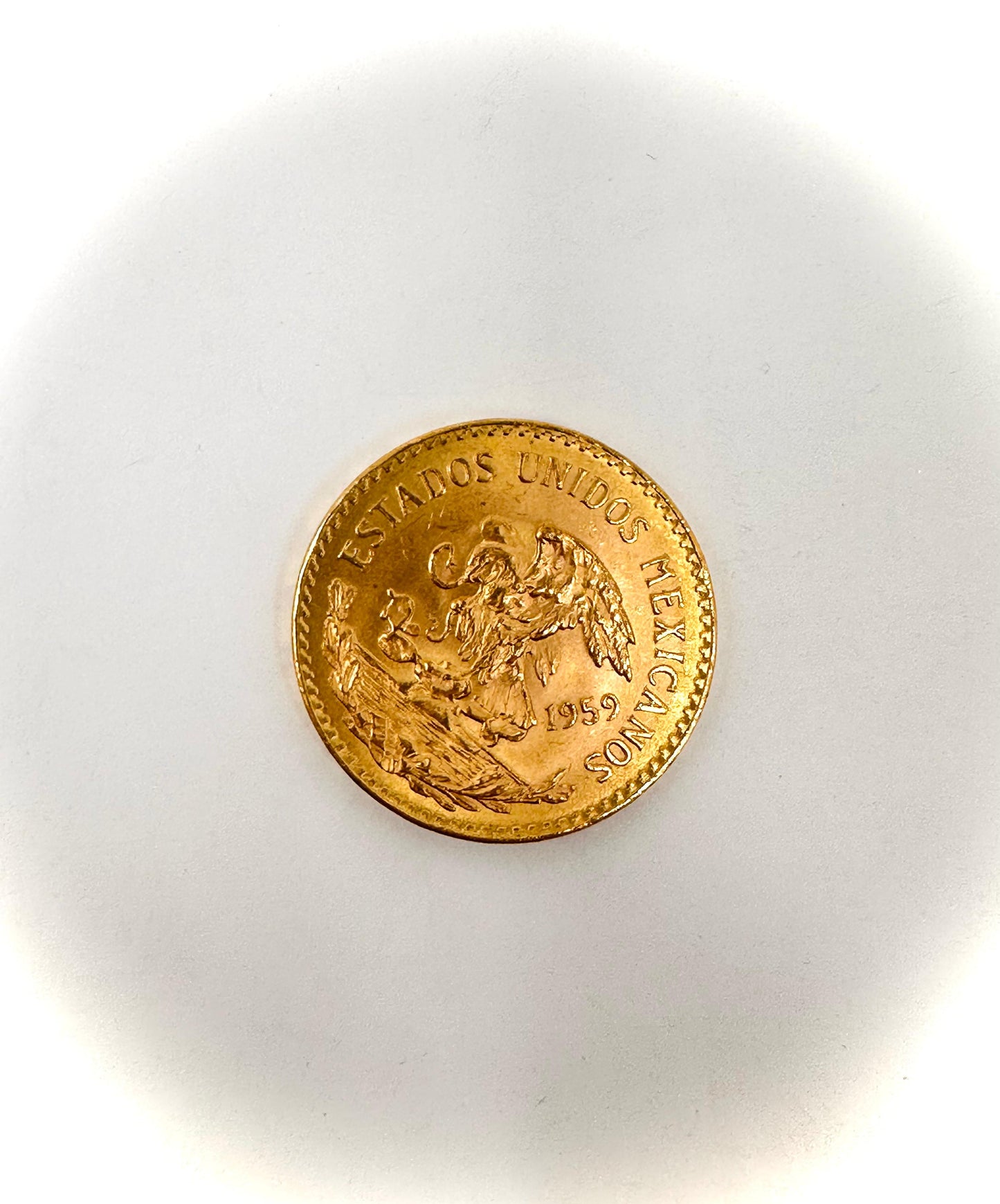 Mexico Gold 20 Peso- Weight: 16.70 grams