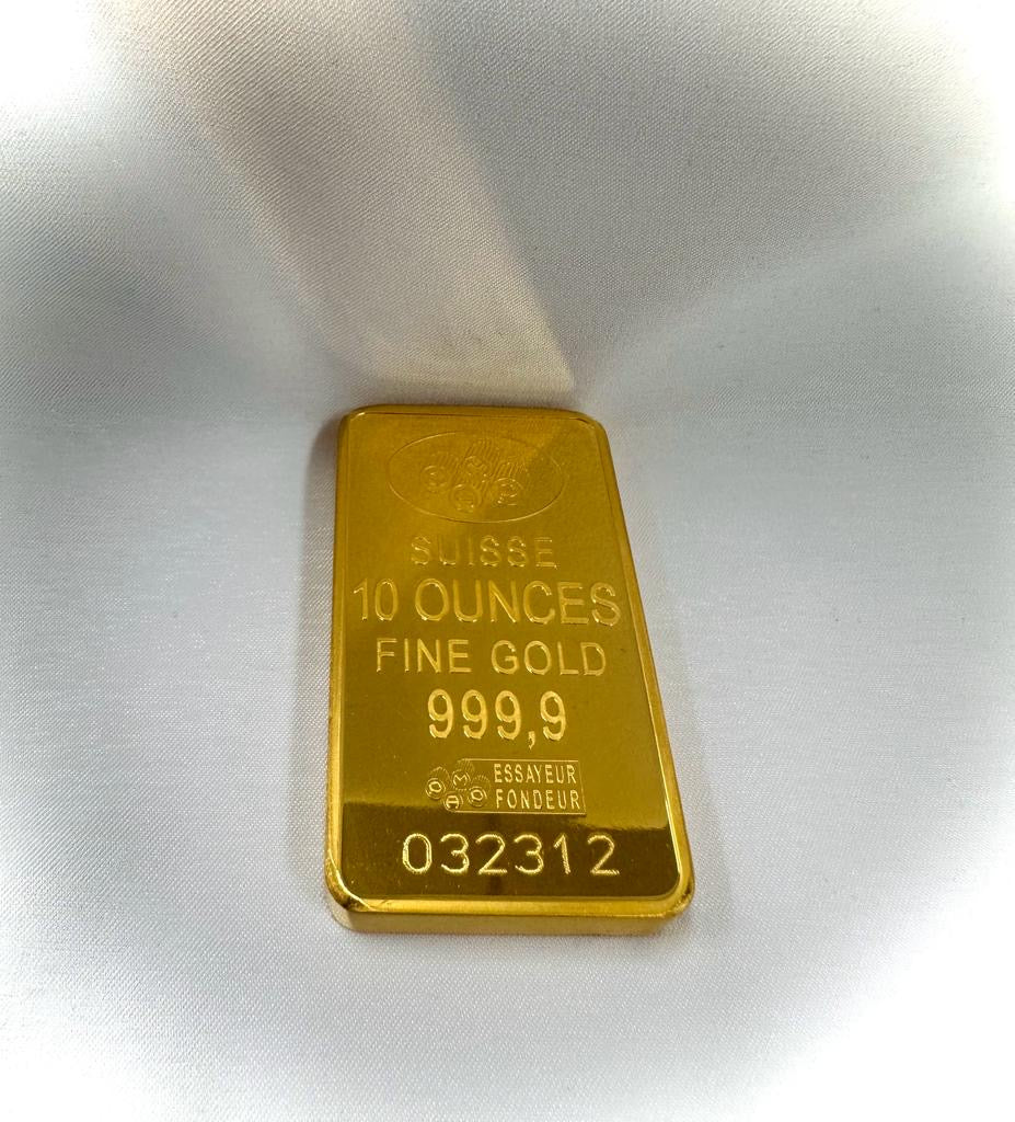 24K Gold 10 oz Troy Ounce Pamp