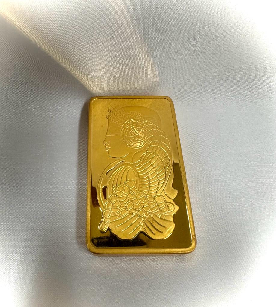 24K Gold 10 oz Troy Ounce Pamp