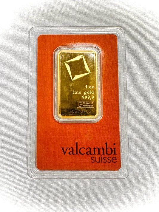 24k- 1 oz Valcambi Gold Bar