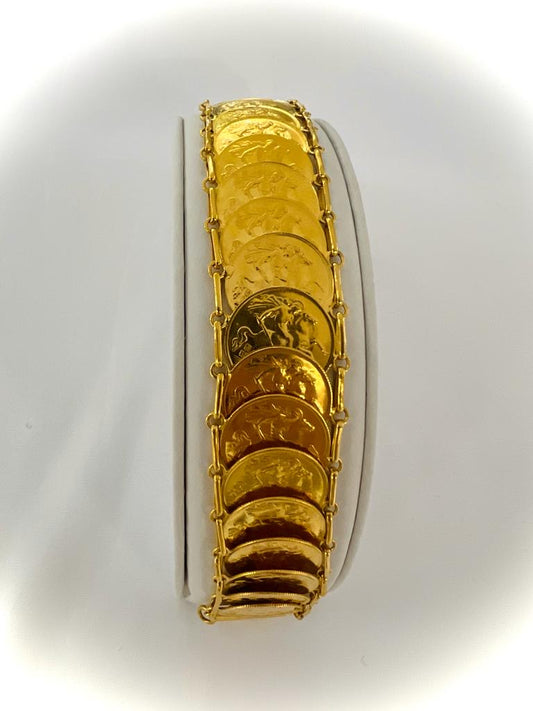 21k Gold - Weight:  65.0 grams